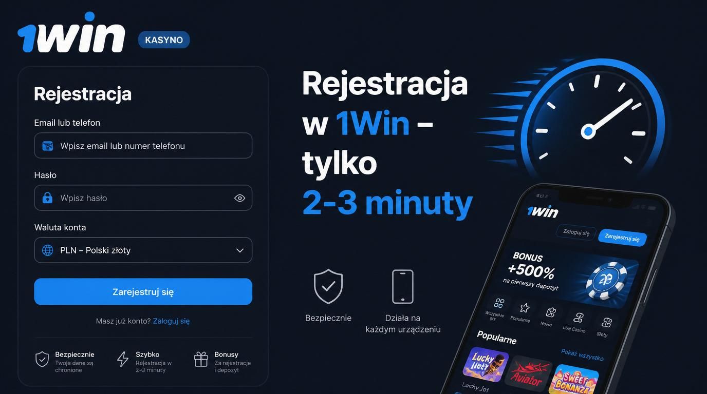 Interfejs rejestracji z Polski, szybki proces, formularz mobilny